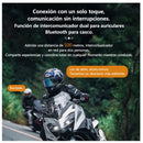 Intercom Casco Moto Bluetooth 5.4 Microfono Cámara HD 1080P frontal IP6 impermeable  MTC822