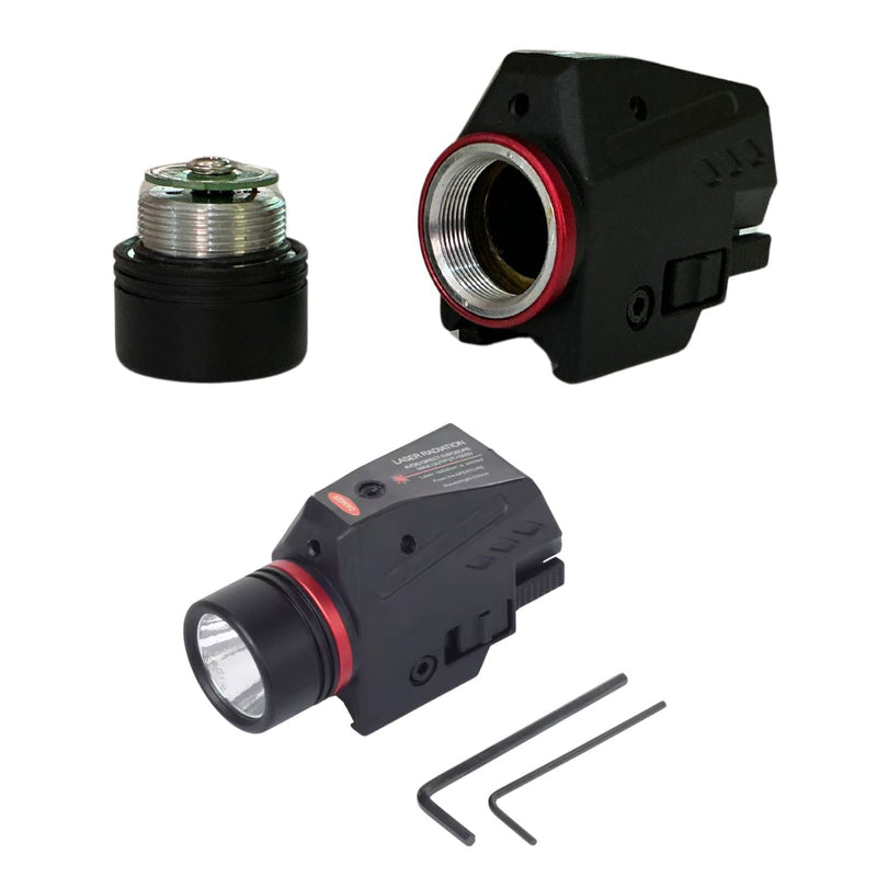 Linterna Led Táctica Con Mira Láser Para Arma MTX12