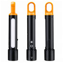 Lámpara mano Mosqueton Zoom Recargable USB 9 Modalidades Luz Blanca Roja MTYX113