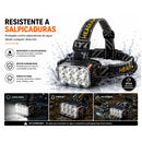 2 en 1 Lámpara Minera LED Cabezal Giratorio 180° IPX4  Indicador Batería MTYX122