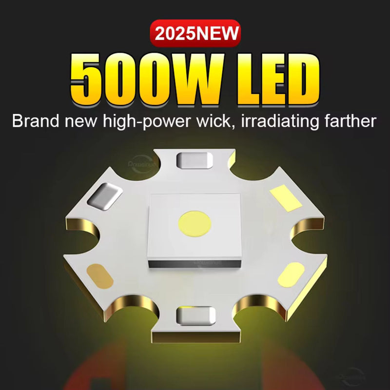Lampara Power Bank COB 40 Leds Efecto Patrulla Luz Blanca 5 Modos 500W MTYX40