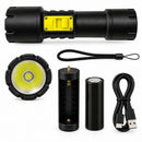 Linterna Buceo P70 Sumergible LED Táctica Recargable MTYX62