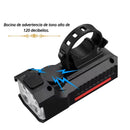 Luz Delantera Bicicleta Solar Bocina Sensor Automático 6 Modos MTYX73