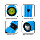 Linterna LED USB Tipo C Para Celular Mini Luz De Emergencia portatil MTYX79