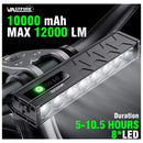 Barra LED Ultra 4 pasos Bici Scooter Moto 12000LM Carga tipo C Impermeable MTYX93
