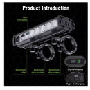 Barra LED Ultra 4 pasos Bici Scooter Moto 12000LM Carga tipo C Impermeable MTYX93