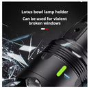 Linterna Power Bank 6modos Pantalla LCD Digital  Zoom Rompe vidrios+iman NGSD141