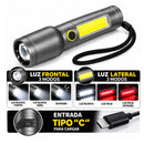 Lámpara Mano Frontal cob Lateral 6 Modalidades Recargable NGSD151