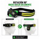 Lámpara Minera LED con Sensor de Movimiento Pantalla Digital efecto patrulla NGSD271
