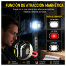 Lámpara Frontal LED Doble Luz con Sensor de Movimiento 180° + iman NGSD283