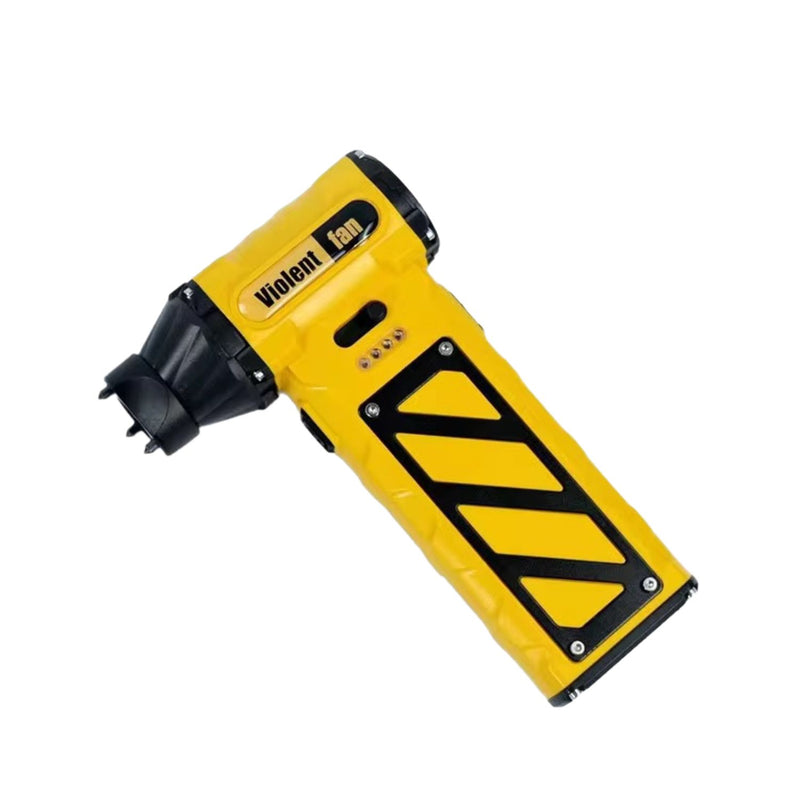 4 en 1 Ventilador de Mano *TURBO* Rompe vidrios Corta cinturón Luz led carga-C NGSD316