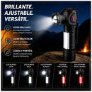 Lámpara mini COB lateral 5 Modalidades luz Blanca luz Roja Clip sujeción e Imán NGSD419