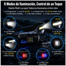 Lentes tira Led COB lámpara lateral 6 modalidades Estrobo Efecto patrulla  NGSD421