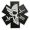 Parche Plástico Velcro Bandera Táctico Gotcha Insignia Qz00