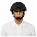 Casco Táctico FAST c/ Barbiquejo Oreja Recortada Rieles + Almohadillas Interiores PJ549