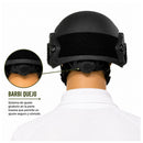 Casco Táctico FAST c/ Barbiquejo Oreja Recortada Rieles + Almohadillas Interiores PJ549