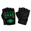 Guantes Moto Medio Dedo Protección Nudillos Palma Acolchada Antideslizante  PJ418