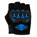 Guantes Moto Medio Dedo Protección Nudillos Palma Acolchada Antideslizante  PJ418