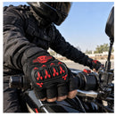 Guantes Moto Medio Dedo Protección Nudillos Palma Acolchada Antideslizante  PJ418