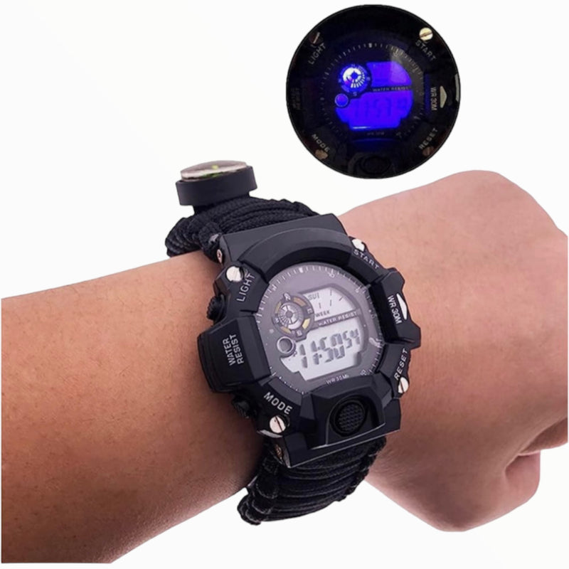 Reloj deportes supervivencia con luz PJ476