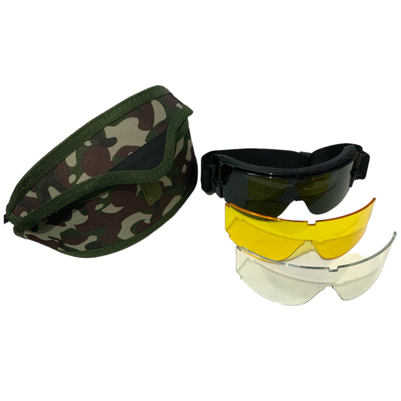 Gafas protectoras tacticas con funda PJ545