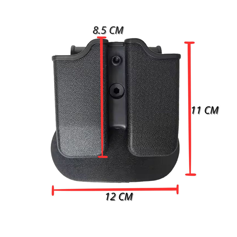 Porta Cargador doble GLOCK UNIVERSAL plataforma muslera 360º PJ685