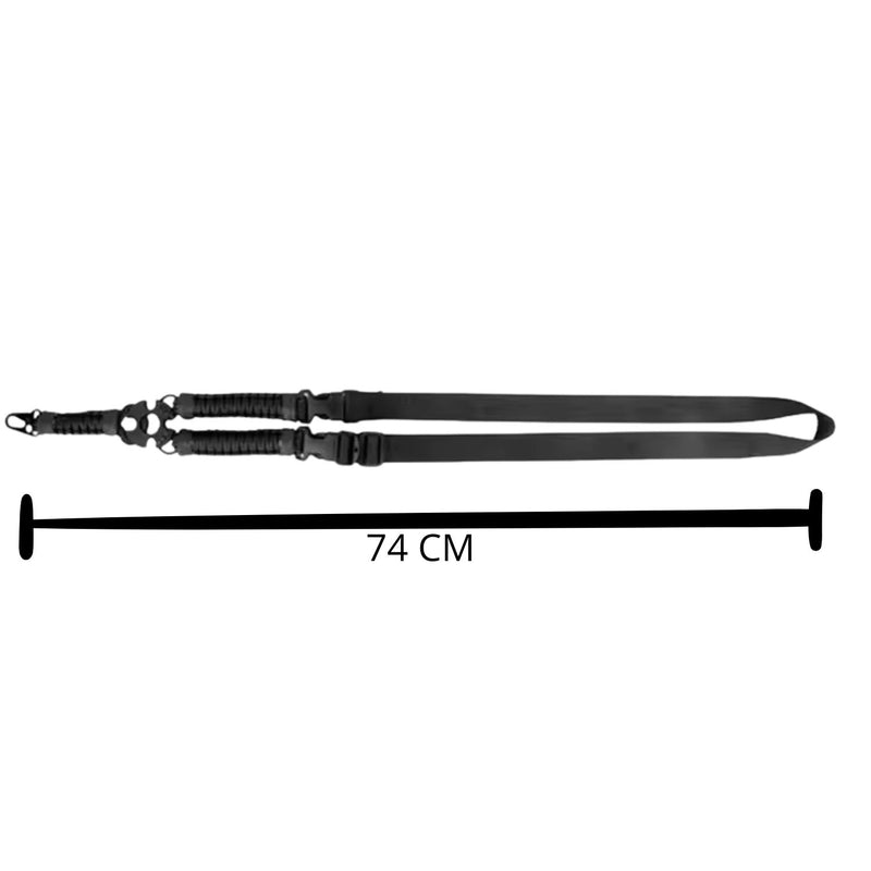 Portafusil Reforzado Diseño ParaCord Anclaje Metálico Supervivencia  PJ692