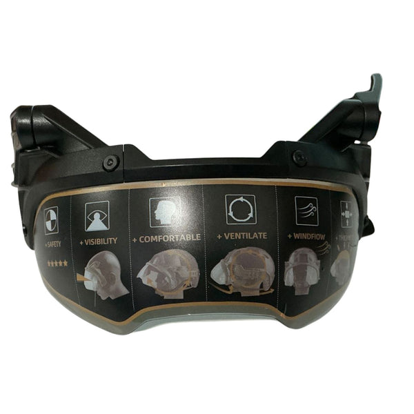 Visor Balístico Casco Protección Nivel 3A Montaje Riel Universal Abatible y Ajustable PJ726