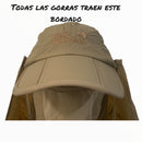 Gorra de solapa protección UV desmontable MZ-006