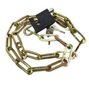 Kit Antirrobo Cadena + Candado Moto/Bici/Porton Eslabón reforzado S465