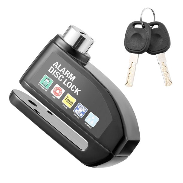 Candado con alarma para motocicleta, resistente al agua freno de disco de rueda S5054