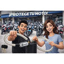 Candado Moto Acero Reforzado 120cm Antirrobo Flexible S84321
