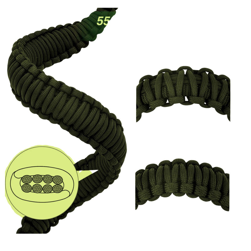 Portafusil  1 punto cuerda Paracord Anillo Reforzado SN217