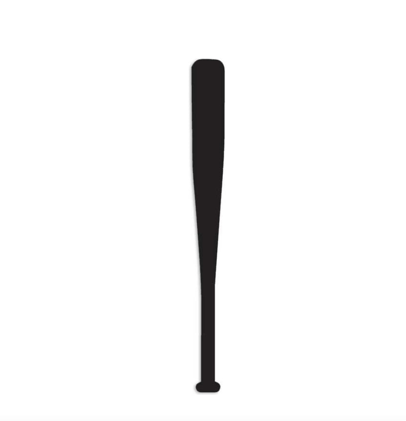 Bate beisbol negro metálico acero pesado 70 cm  SN106