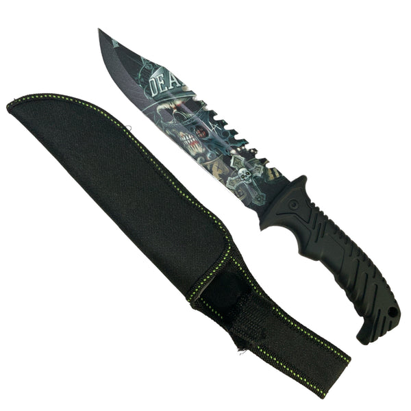 Cuchillo calavera con funda SN122