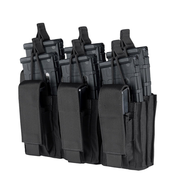 Porta cargadores R doble con sistema molle para chalecos, cinturones, ropa, mochilas, etc. SN144