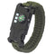 Pulsera Emergencia: Láser,Lampara (Fijo-SOS),Silbato,Espejo MARCA: EASTWEST SN177