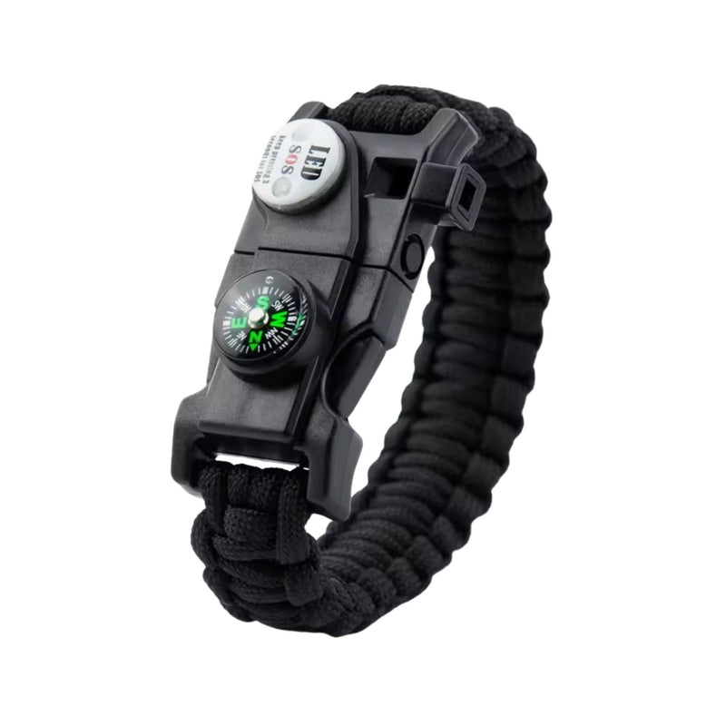 7 en 1: Pulsera Paracord Supervivencia, Luz Led, pedernal..  Sn191