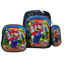 3 en 1 Juego de Mochila Infantil  Diseño 3D Luz LED  +Lonchera +Estuche Surtido SN209