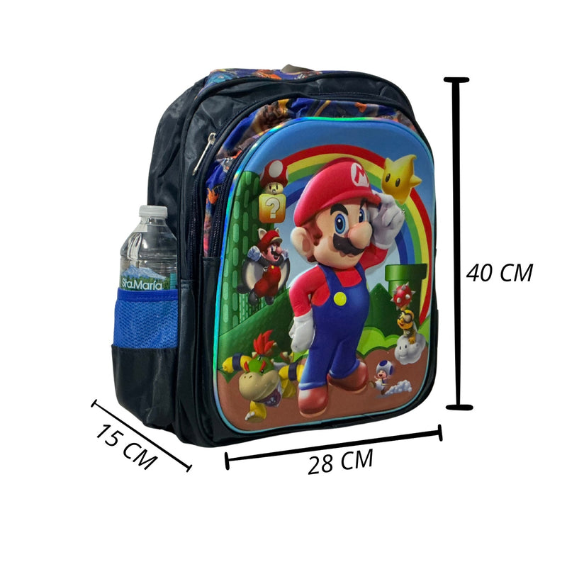 3 en 1 Juego de Mochila Infantil  Diseño 3D Luz LED  +Lonchera +Estuche Surtido SN209