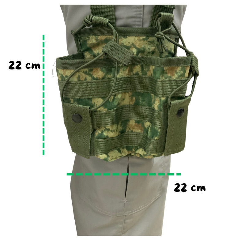 Accesorios Militares COLOR T3: Porta cargadores, Fornitura, Bolsa recuperadora, Tirantes.. SNT3