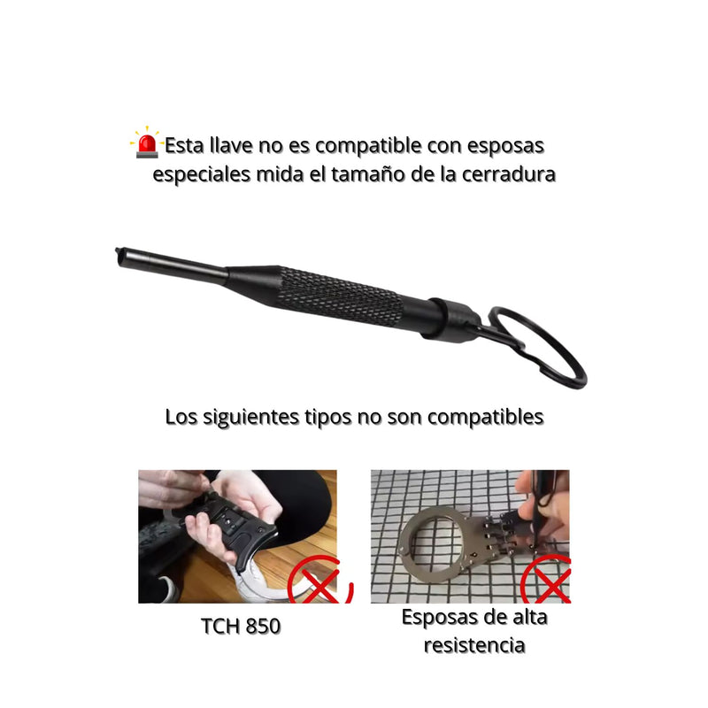 Llaves Universal Esposas Estándar Compacta y Portátil SN221