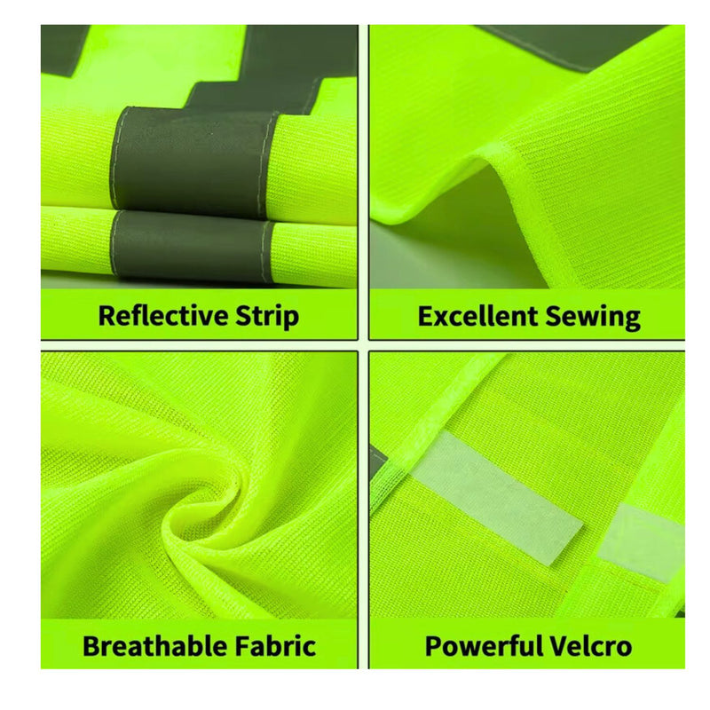 Chaleco Industrial Reflectante gris Protección 360º  ALTA Visibilidad SN222