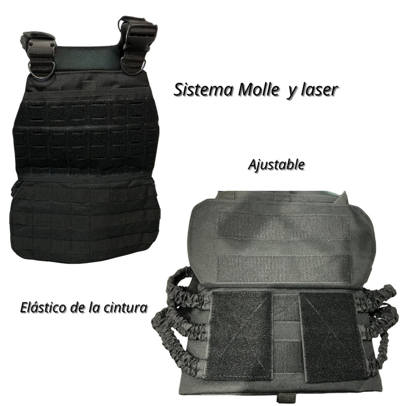 Chaleco Modular MOLLE Sistema Laser Ajuste Lateral SN231