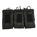 3 Porta Cargadores R, 3 cortos, Sistema MOLLE Modular Ajustable SN232