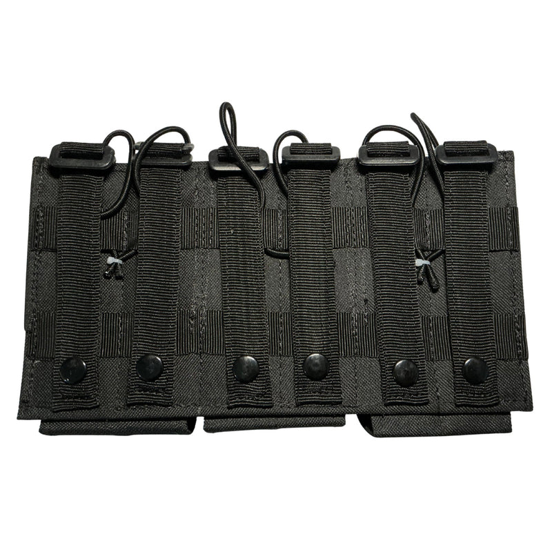 3 Porta Cargadores R, 3 cortos, Sistema MOLLE Modular Ajustable SN232