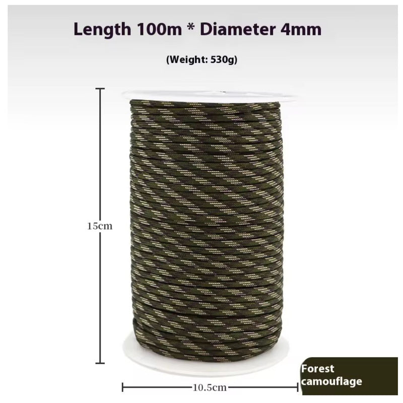 Bobina Cuerda Paracord Táctica 15X10.5* Senderismo outdoor SN234