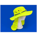 Sombrero Safari Alta Visibilidad Protector de Nuca Reflejante Construcción Campo SN285