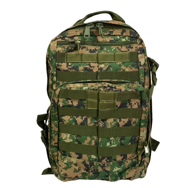 Mochila Camping 20Lts  Outdoor 8 Compartimientos + Sistema MOLLE SZ-630