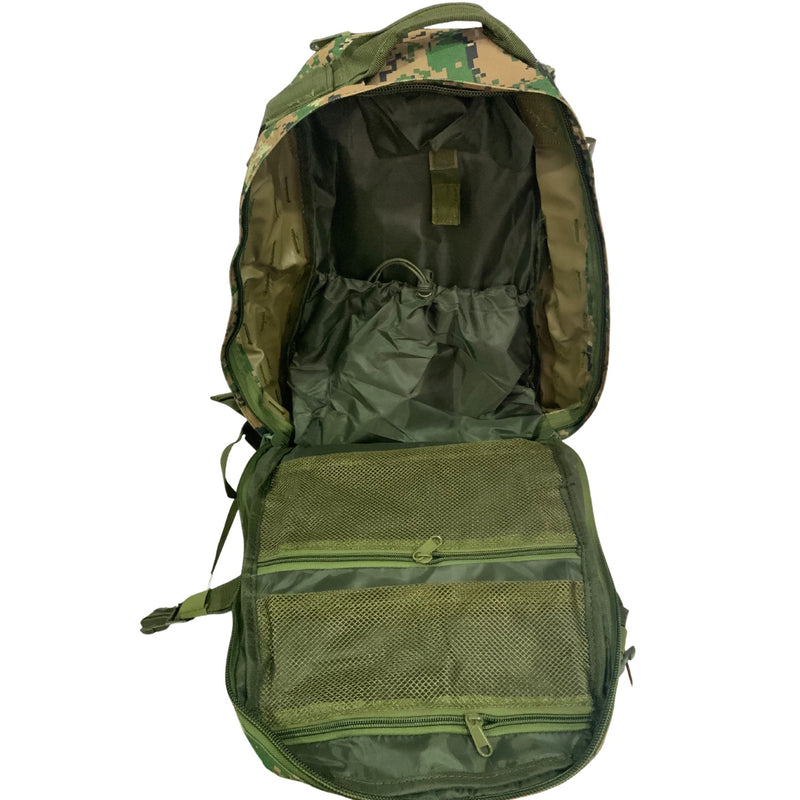 Mochila Camping 20Lts  Outdoor 8 Compartimientos + Sistema MOLLE SZ-630